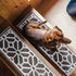 Ophelia  Gray/White  Authentic Turkish Premium Quality Stair Rugs - Medium Pile - Machine Washable Indoor Carpet Stair Treads-Multi Pack Sets With TPE Backing